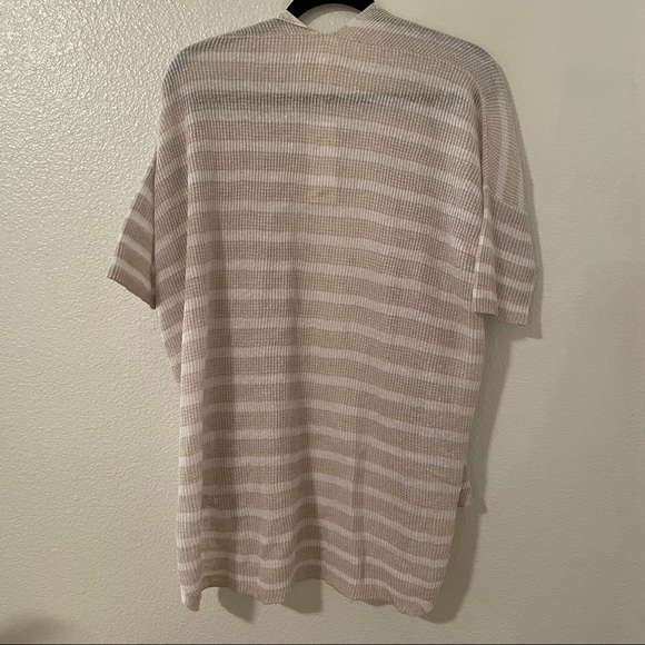 Eileen Fisher Striped Organic Linen Cardigan XS - Picture 8 of 10